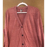 **LIMITED* US Blanks Ladies’ 4.9oz Long-Sleeve Cardigan Red