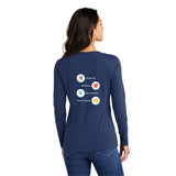 Port & Company® Ladies Long Sleeve Fan Favorite™ V-Neck Tee