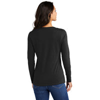 Port & Company® Ladies Long Sleeve Fan Favorite™ V-Neck Tee