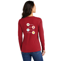 Port & Company® Ladies Long Sleeve Fan Favorite™ V-Neck Tee