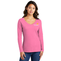 Port & Company® Ladies Long Sleeve Fan Favorite™ V-Neck Tee