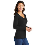 Port & Company® Ladies Long Sleeve Fan Favorite™ V-Neck Tee